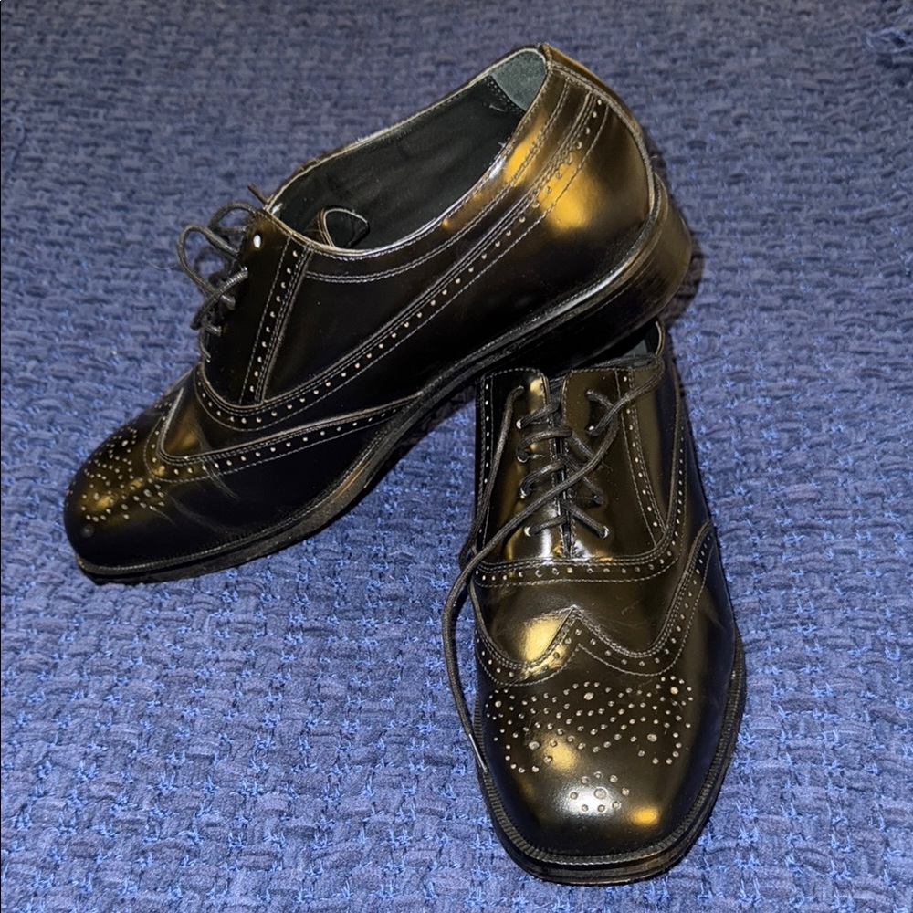 Dexter Black Leather Oxfords Classic Style